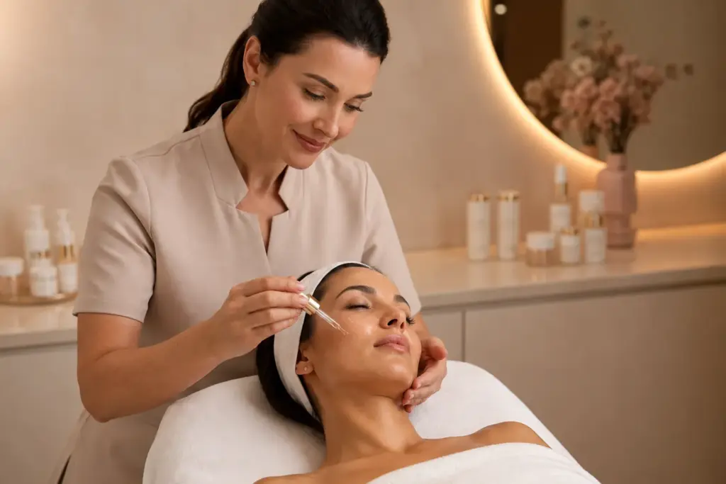 Behandlung im Kosmetikstudio Skinlifter in Berlin